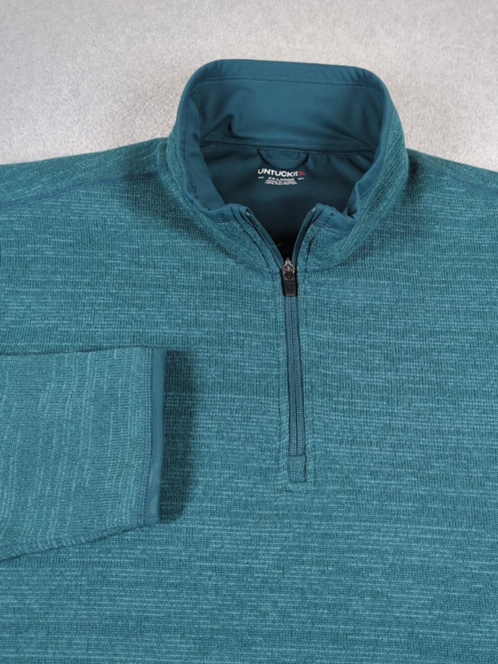 UNTUCKit Sweater Men's 2XL Quarter Zip Pullover Performance Golf Preppy Kezoh